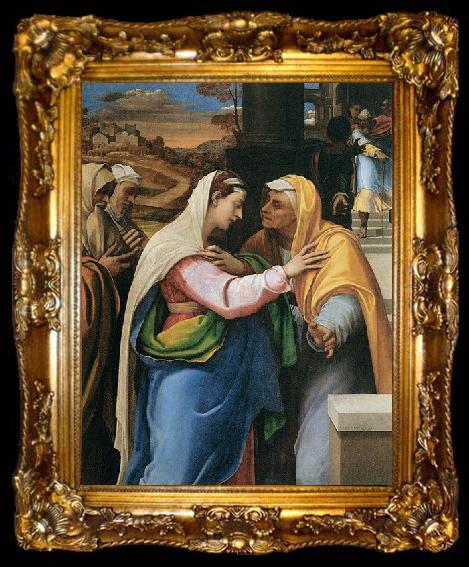 framed  Sebastiano del Piombo Visitation, ta009-2